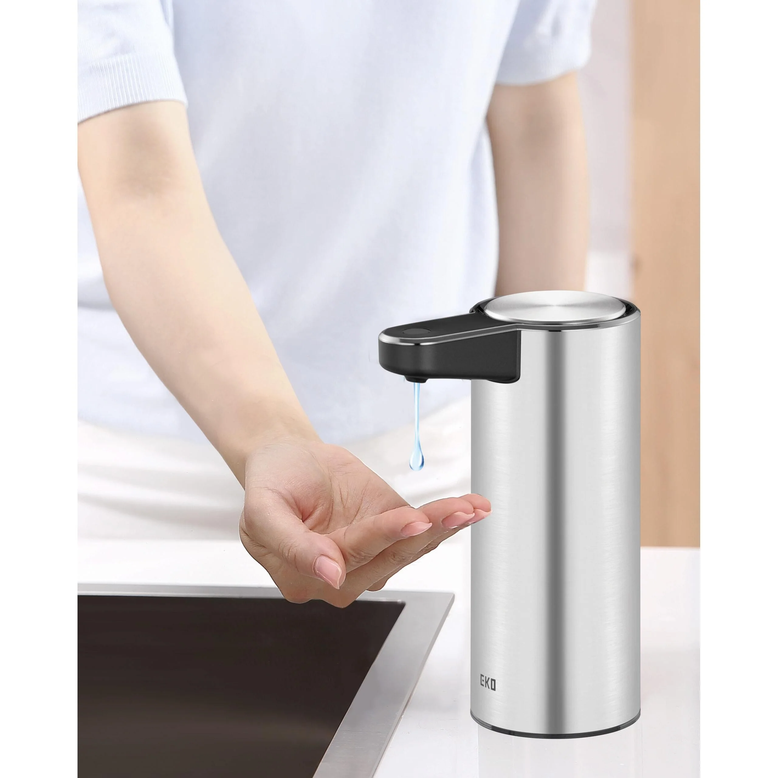 Aroma Smart Sensor Soap Dispenser Steel 250ml - Image 5