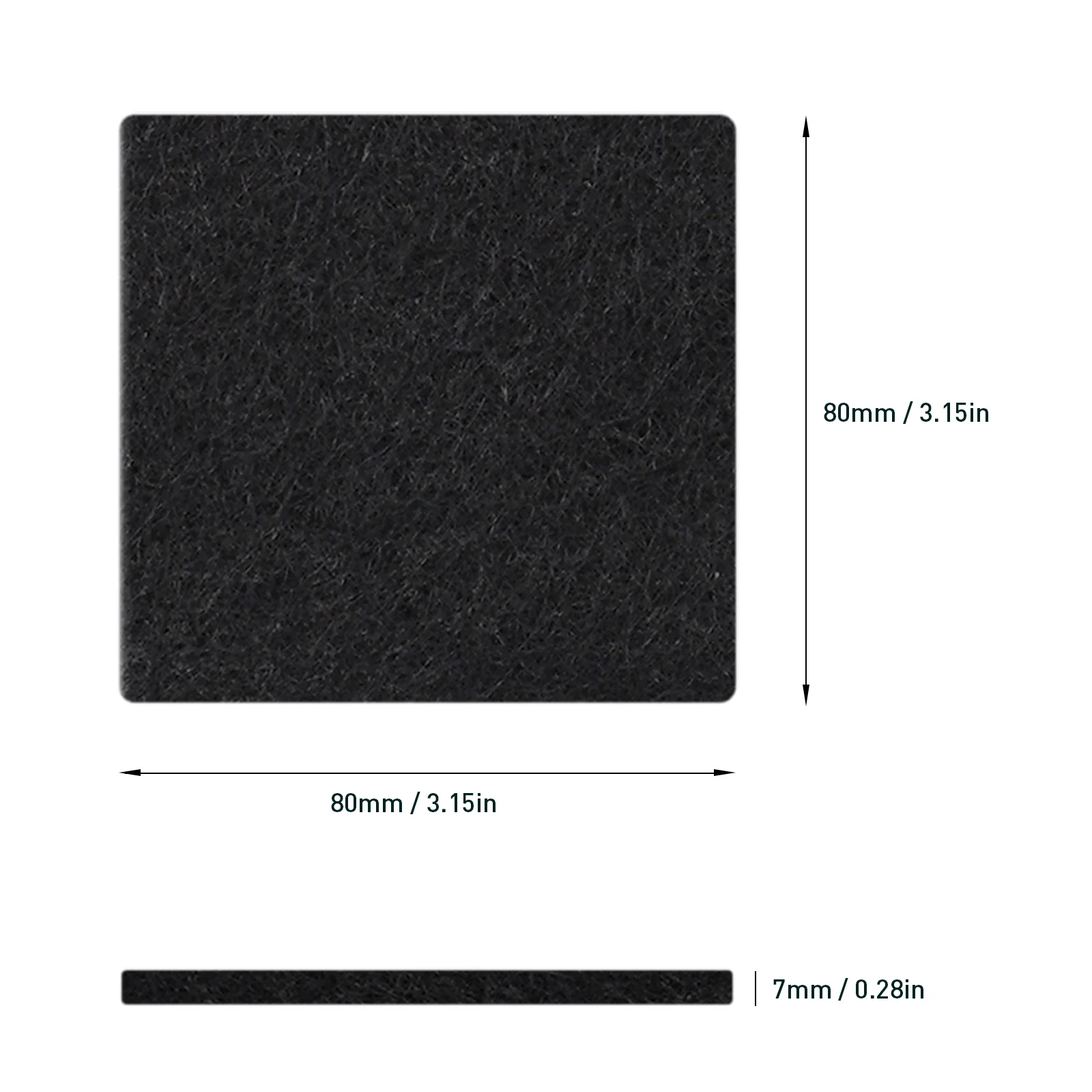 Carbon Odour Filter, 4 Pieces - Image 4