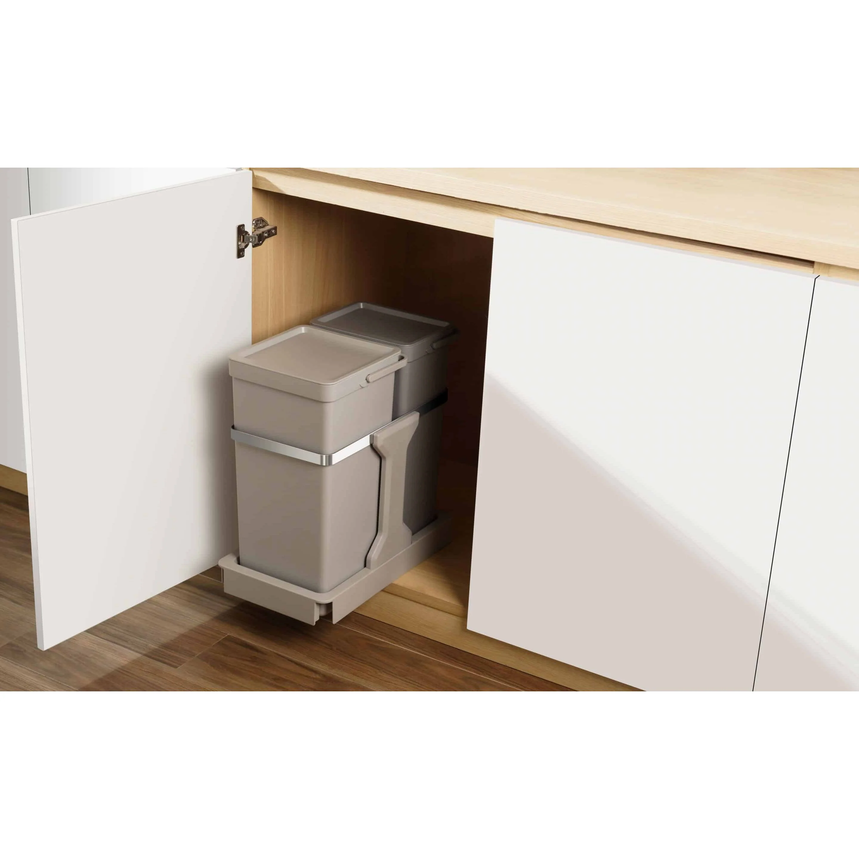 Deco Duo Pull Out Recycling Bin 20L+15L - Image 6
