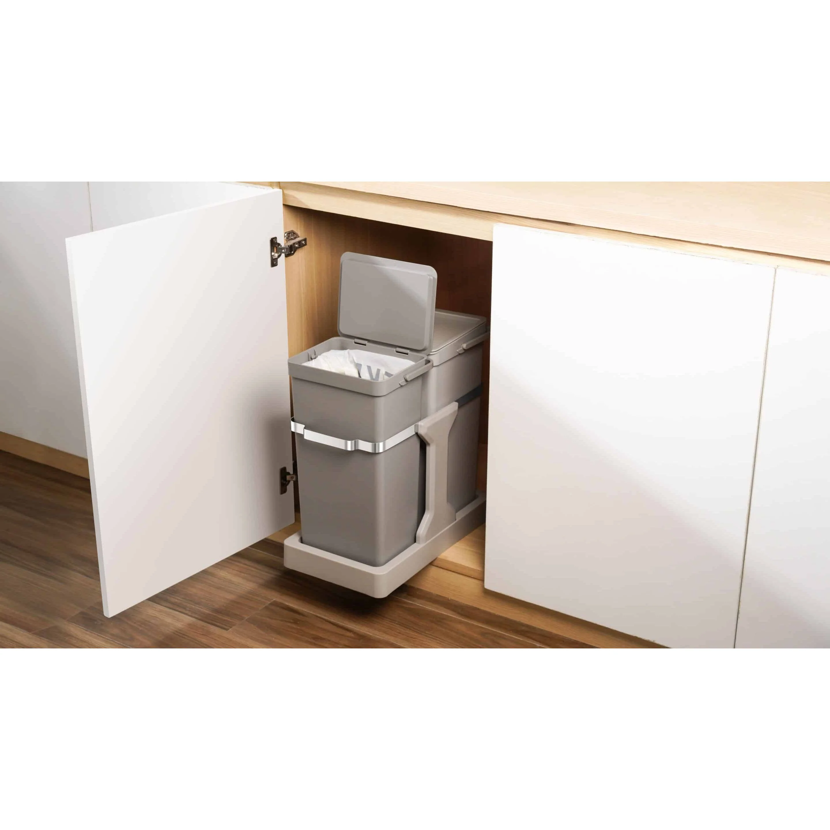 Deco Duo Pull Out Recycling Bin 20L+15L - Image 9
