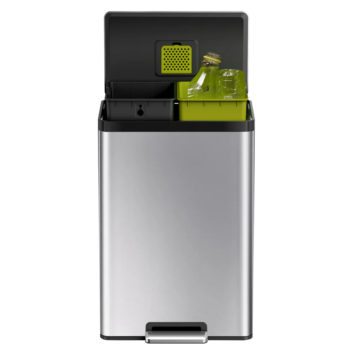 Ecocasa II Recycling Pedal Bin 20L+20L - Image 4