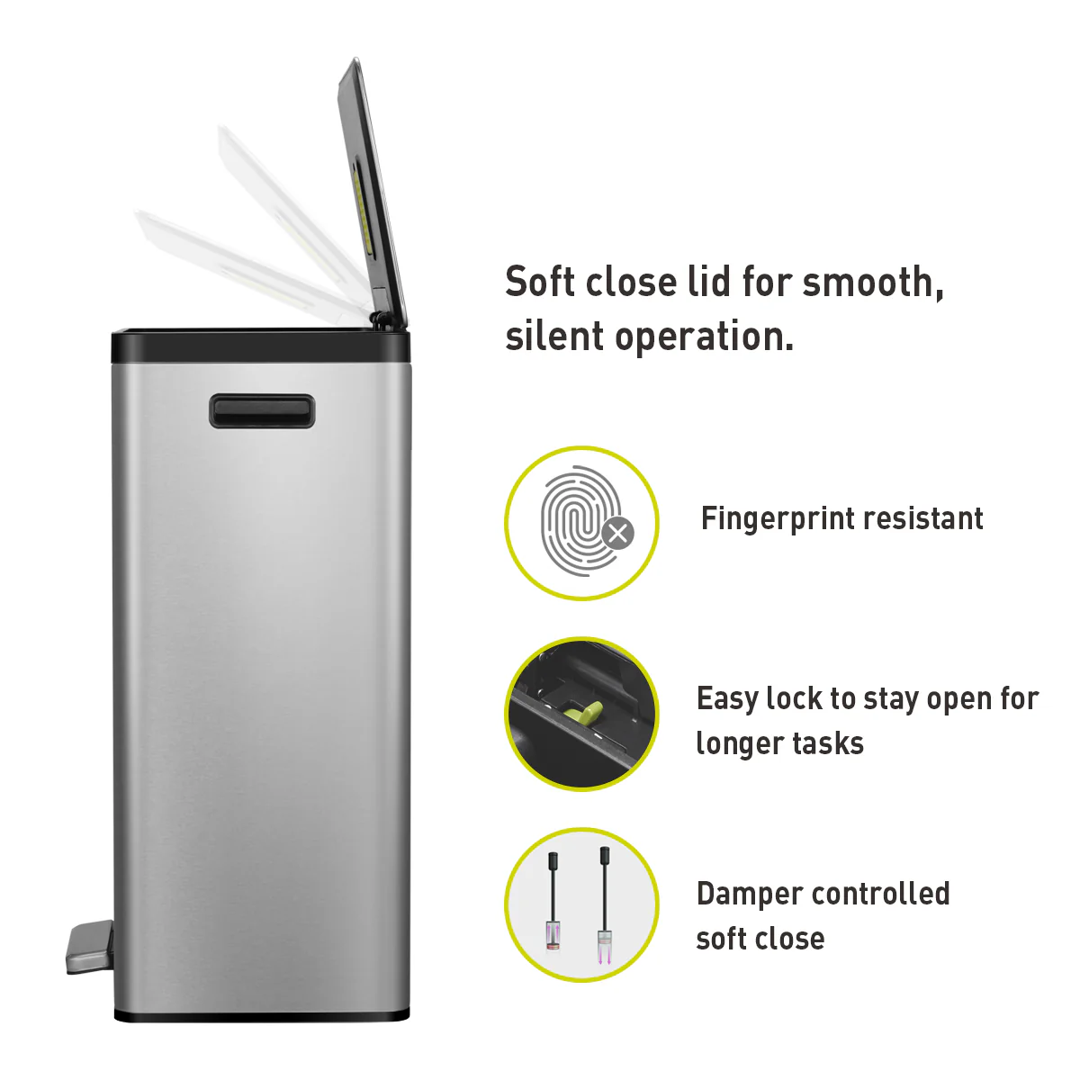 Ecocasa II Recycling Pedal Bin 36L+24L - Image 8