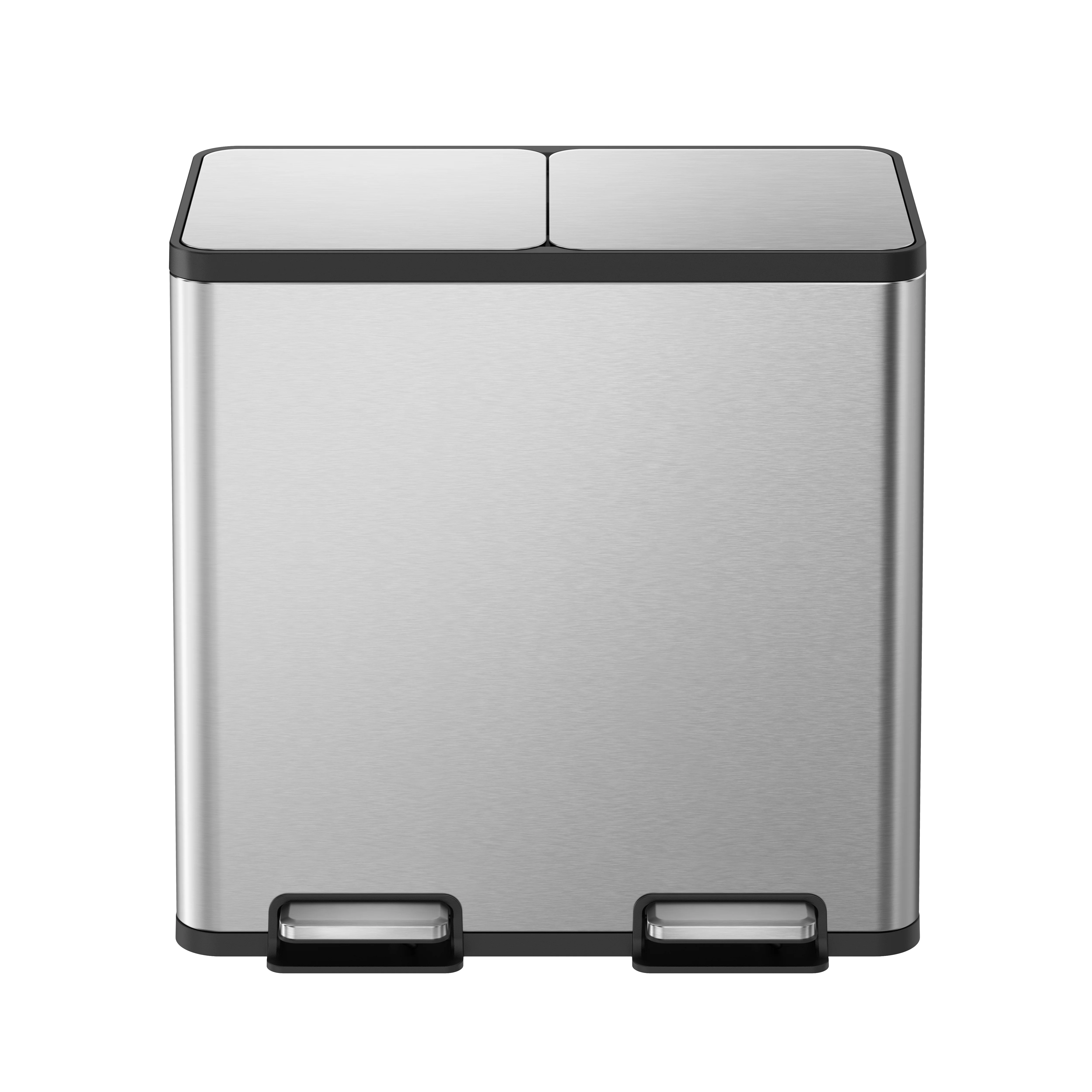 Ecocasa Plus Recycling Pedal Bin 40+40L - Image 3