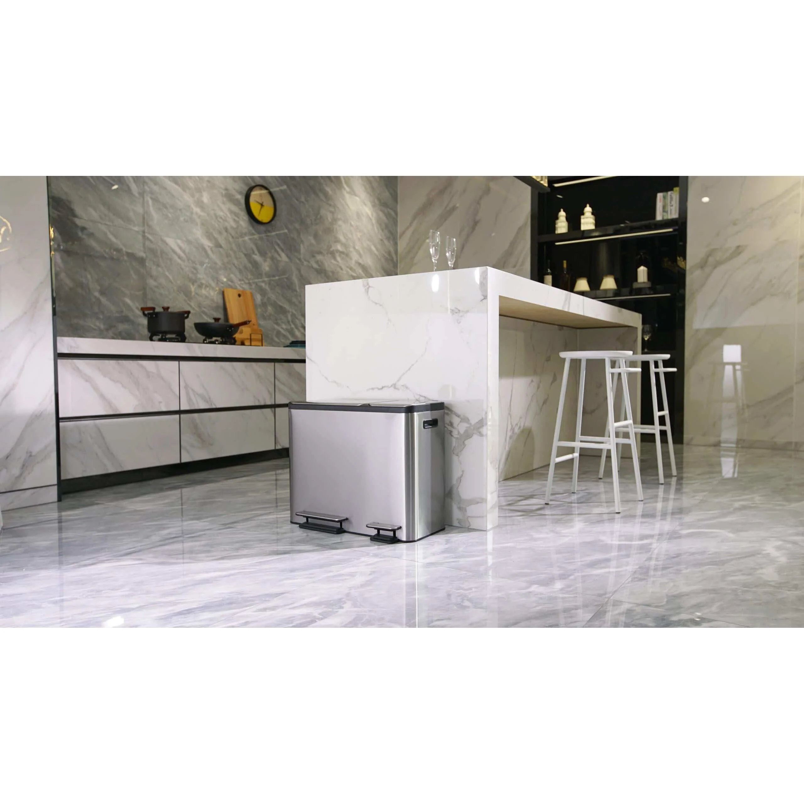 Ecocasa Recycling Pedal Bin 15L+15L+15L - Image 7