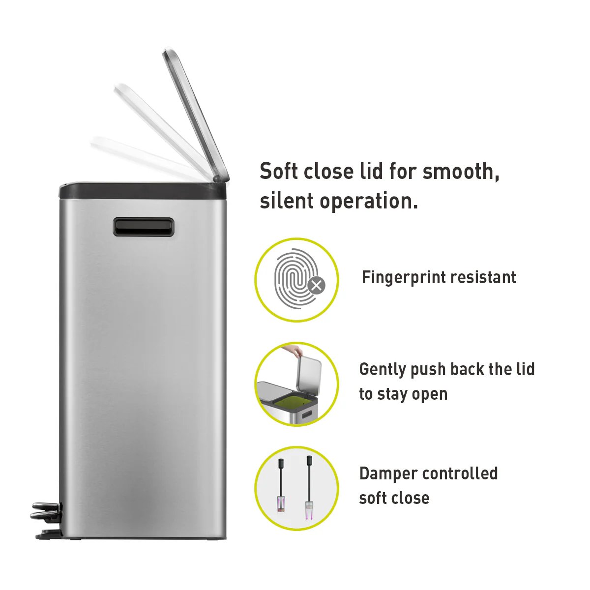 Ecocasa Recycling Pedal Bin 30L+20L - Image 11