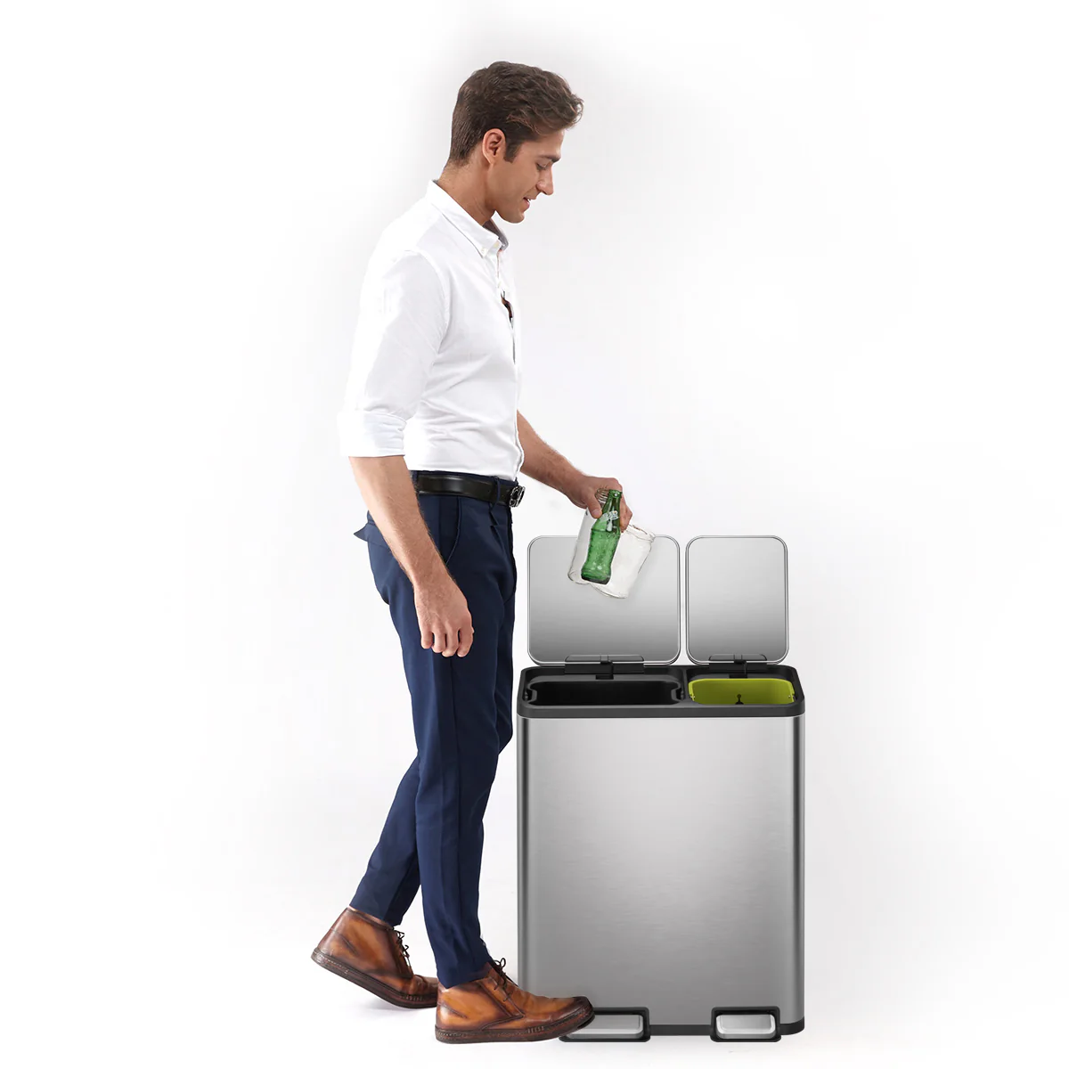 Ecocasa Recycling Pedal Bin 30L+20L - Image 12