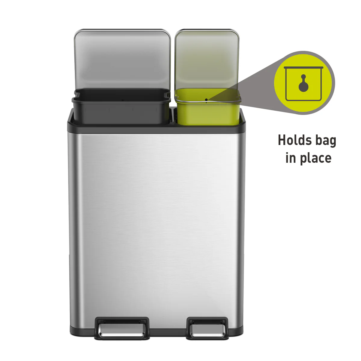 Ecocasa Recycling Pedal Bin 30L+20L - Image 13