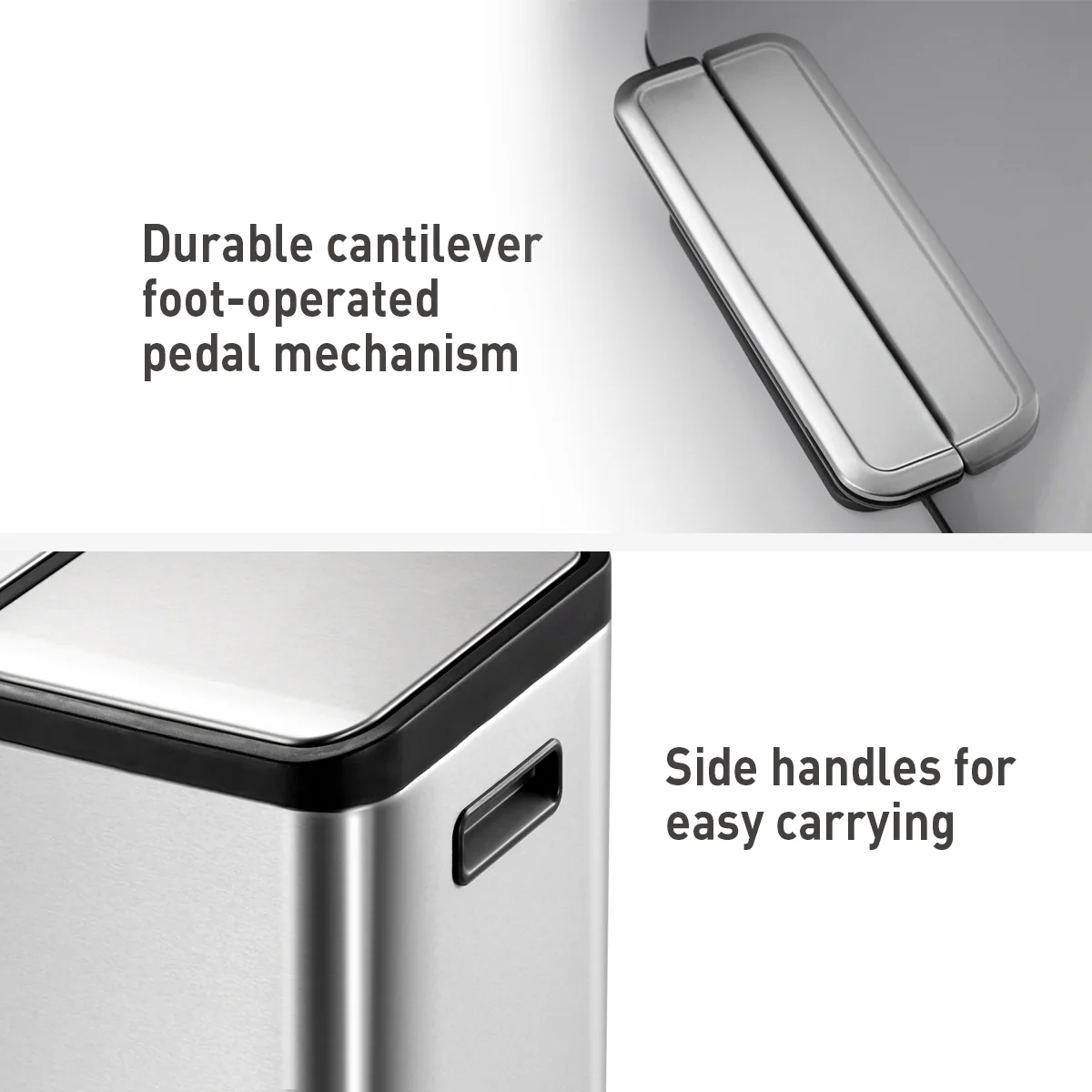 Ecocasa Recycling Pedal Bin 30L+20L - Image 9