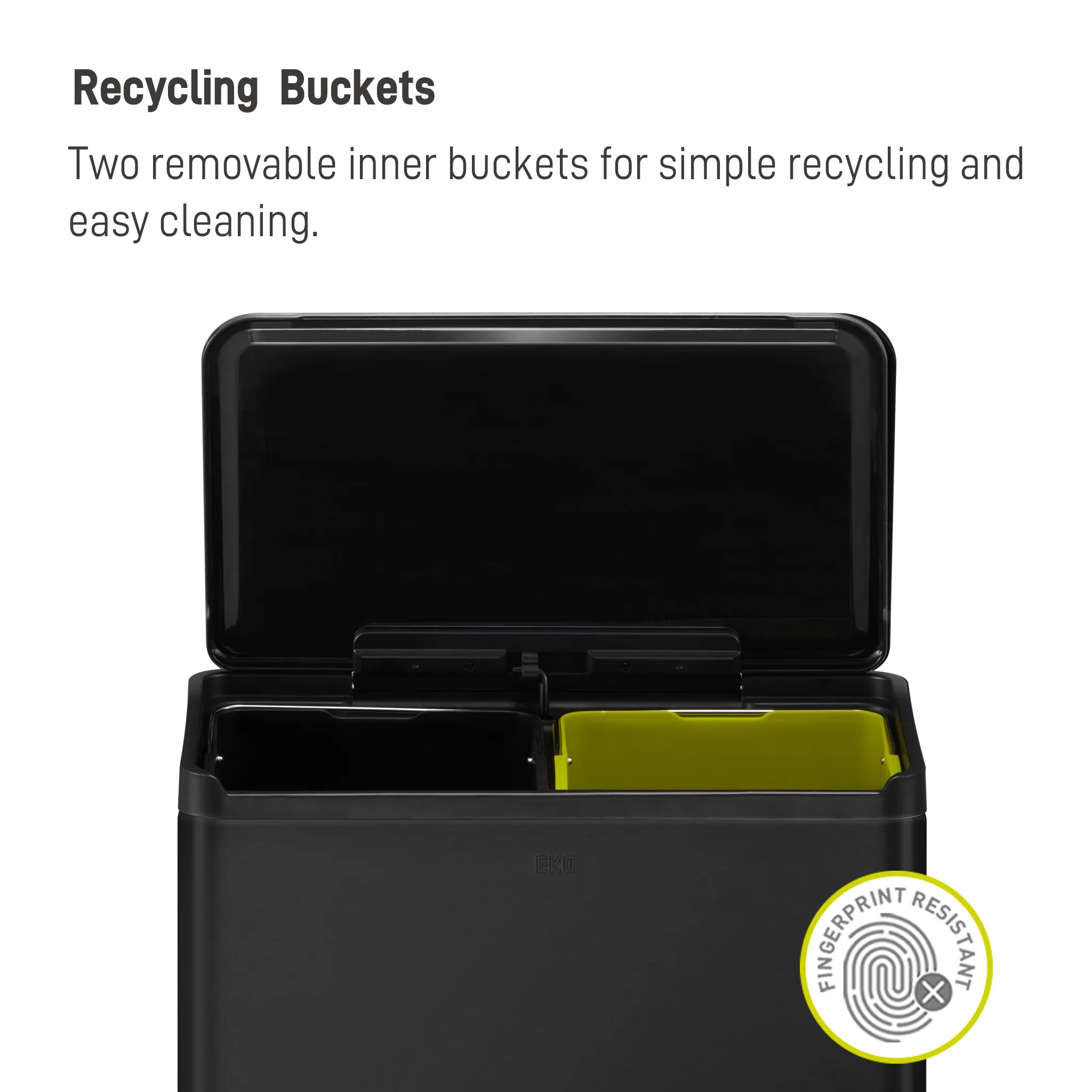Essential Recycling Pedal Bin 20L+20L - Image 12