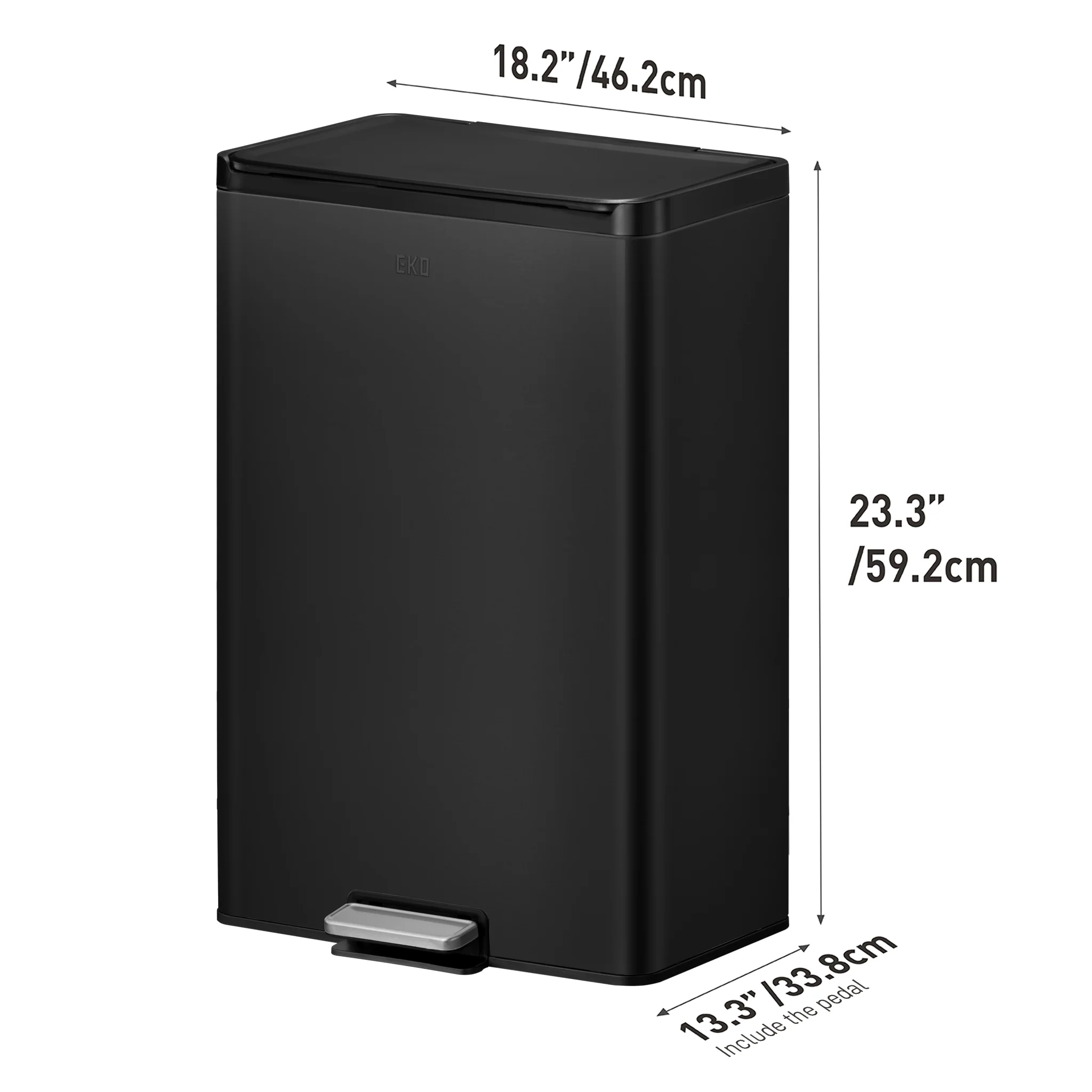 Essential Recycling Pedal Bin 20L+20L - Image 15