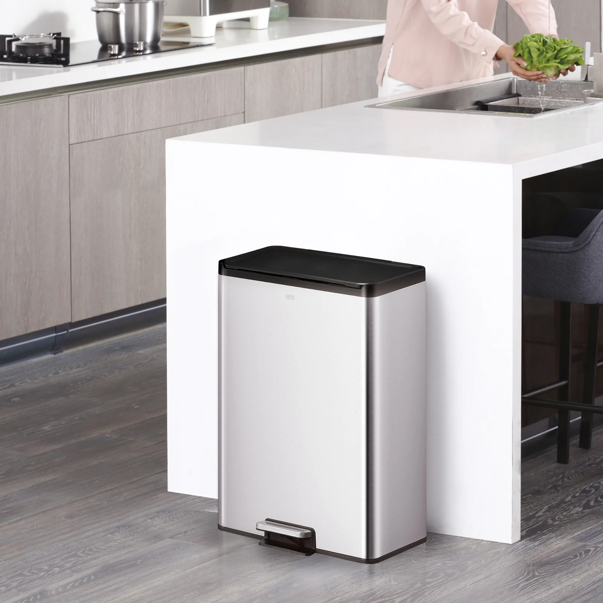 Essential Recycling Pedal Bin 20L+20L - Image 9
