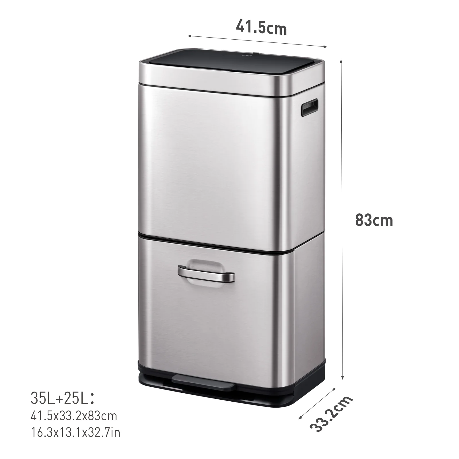 Himalaya Recycling Sensor Bin 35L+25L - Image 8