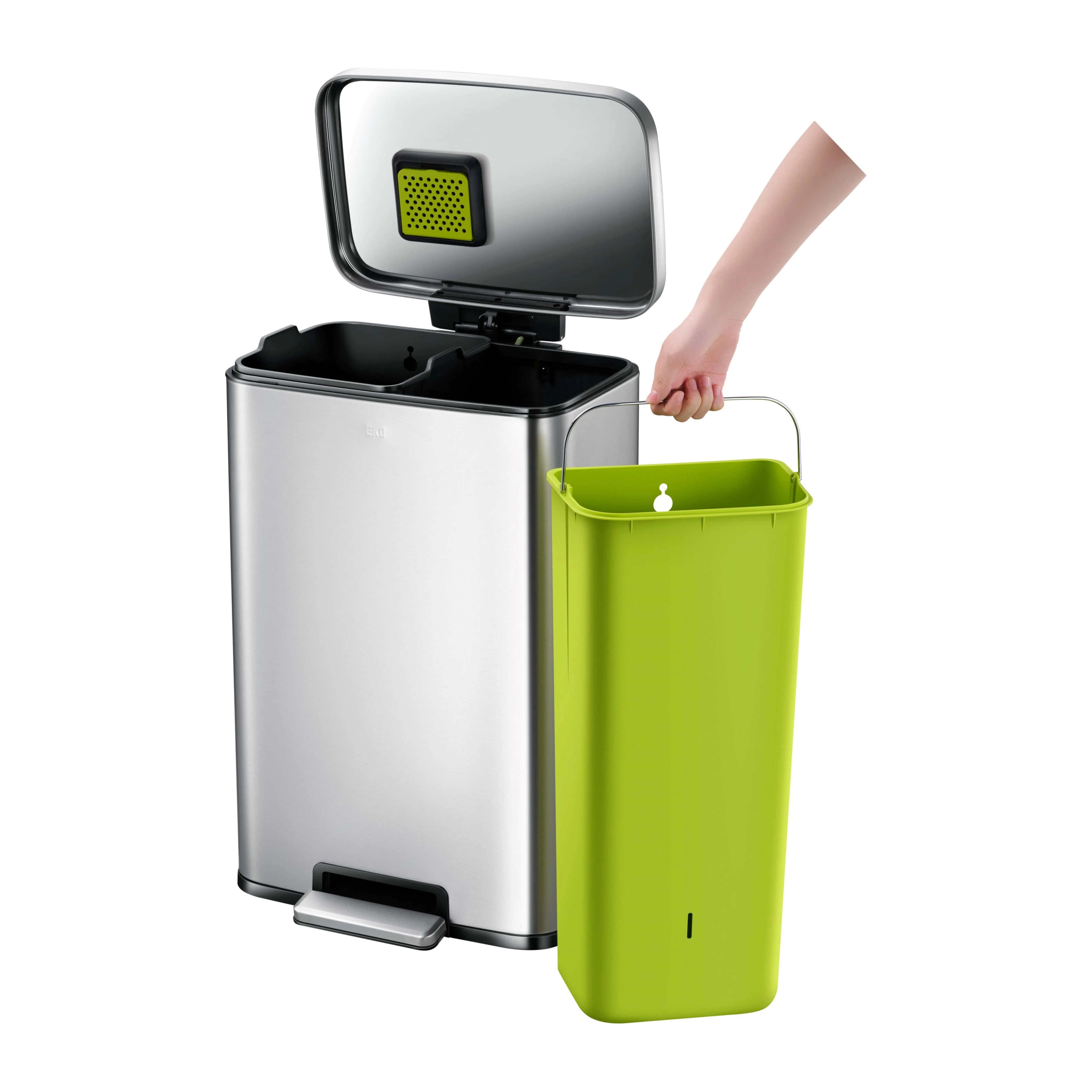 Madison Recycling Pedal Bin 25L+20L - Image 5