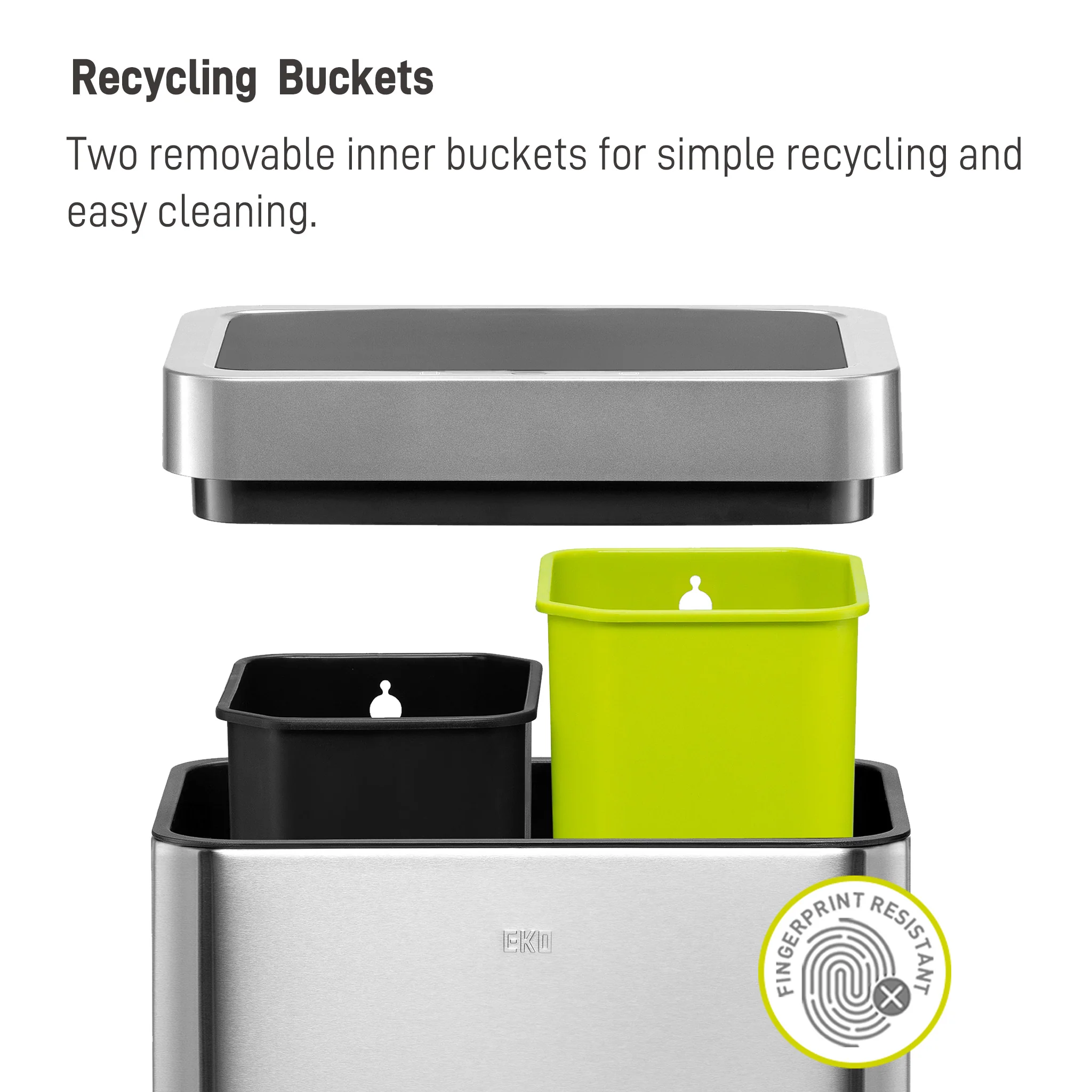 Mirage X Recycling Sensor Bin 20L+20L - Image 4