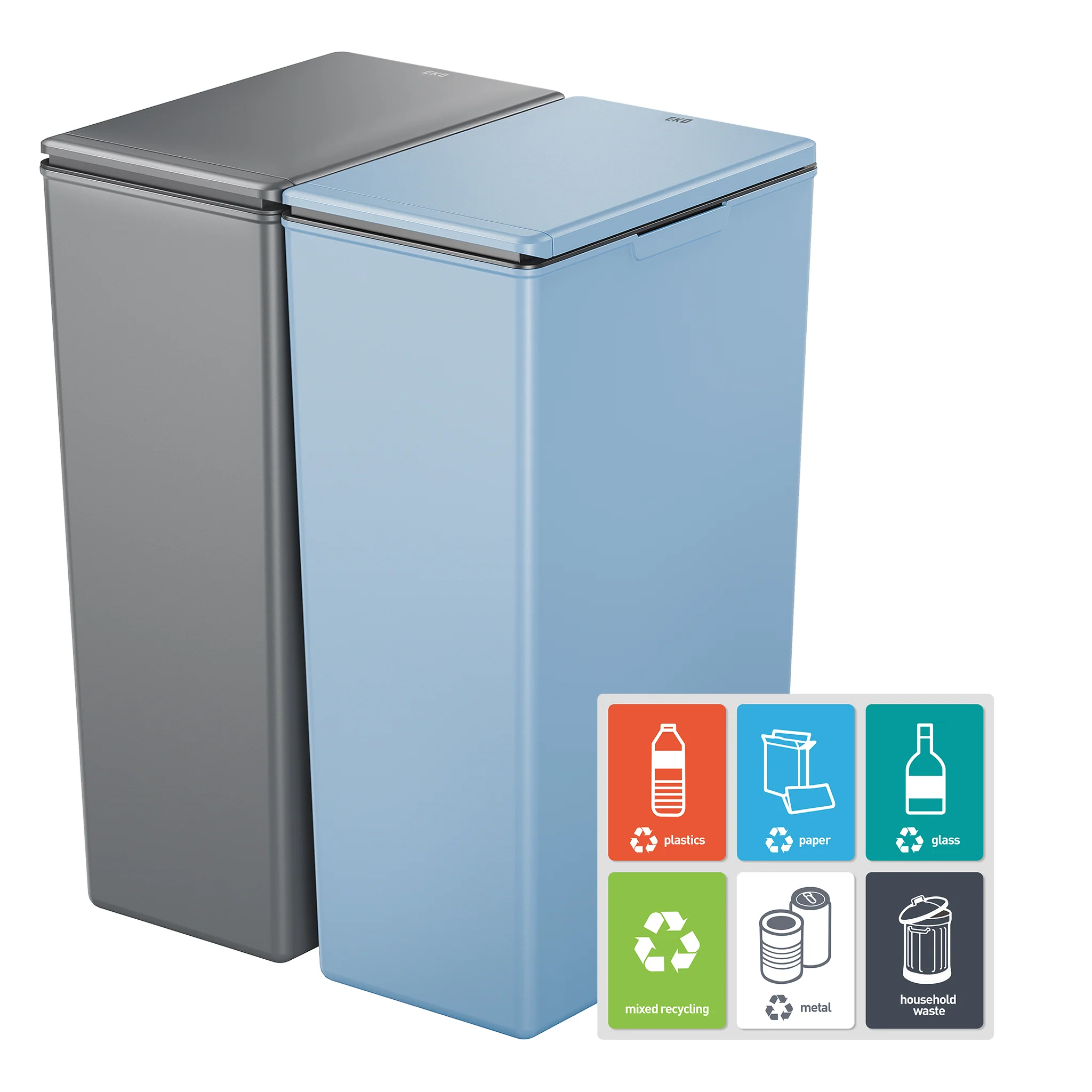 Morandi Touch Bin 40L Twin Pack - Image 3
