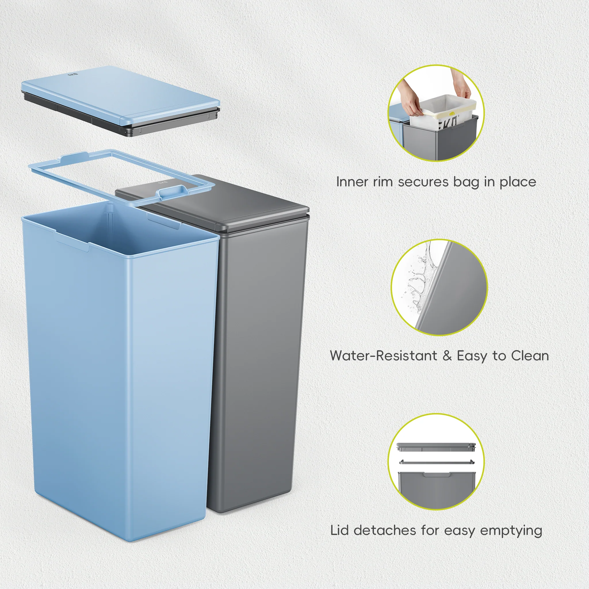 Morandi Touch Bin 40L Twin Pack - Image 9