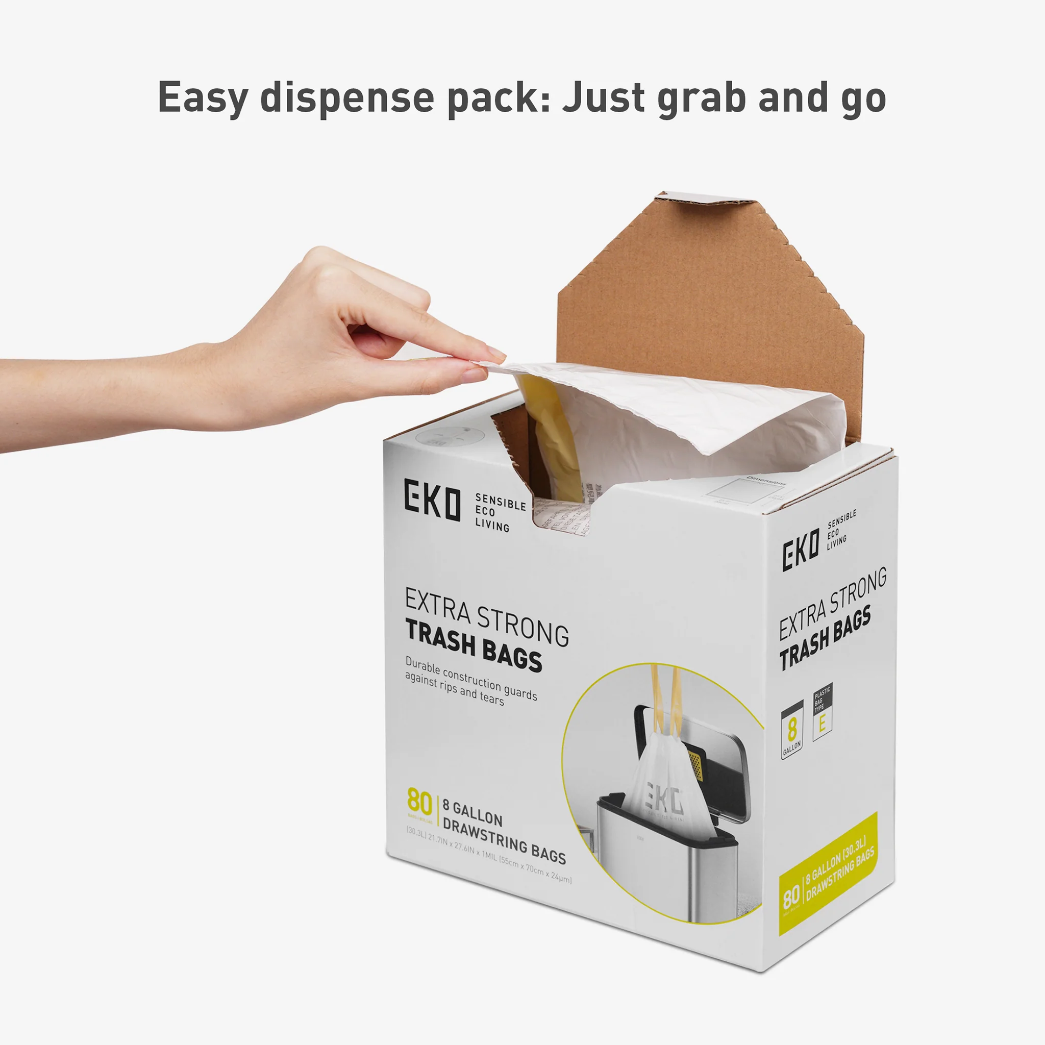 Size E Bin Liners 25L-35L, 12 bags - Image 12