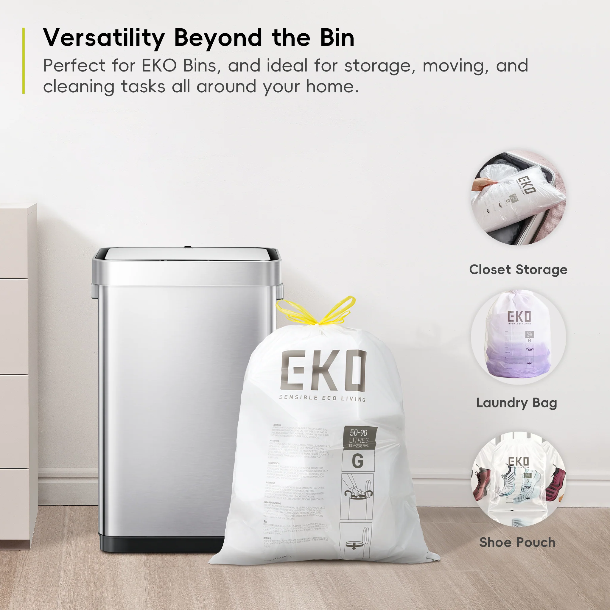 Size G Bin Liners  50L-90L, 10 bags - Image 7