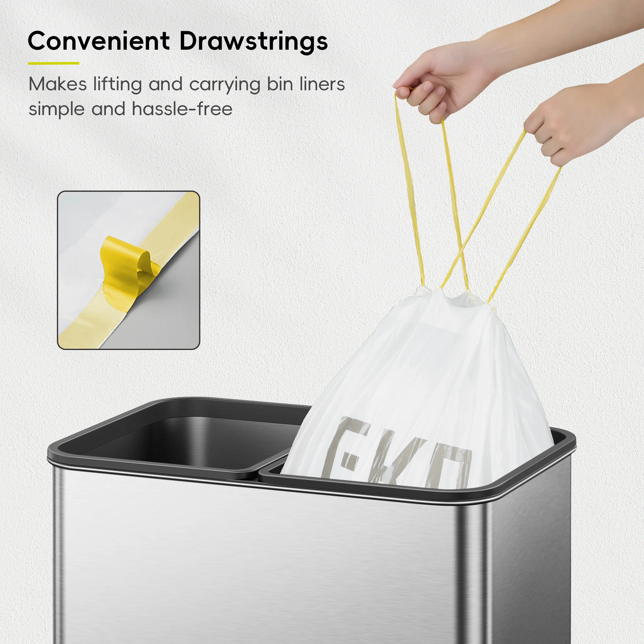 Size K Bin Liners 30L-35L, 12 bags - Image 6