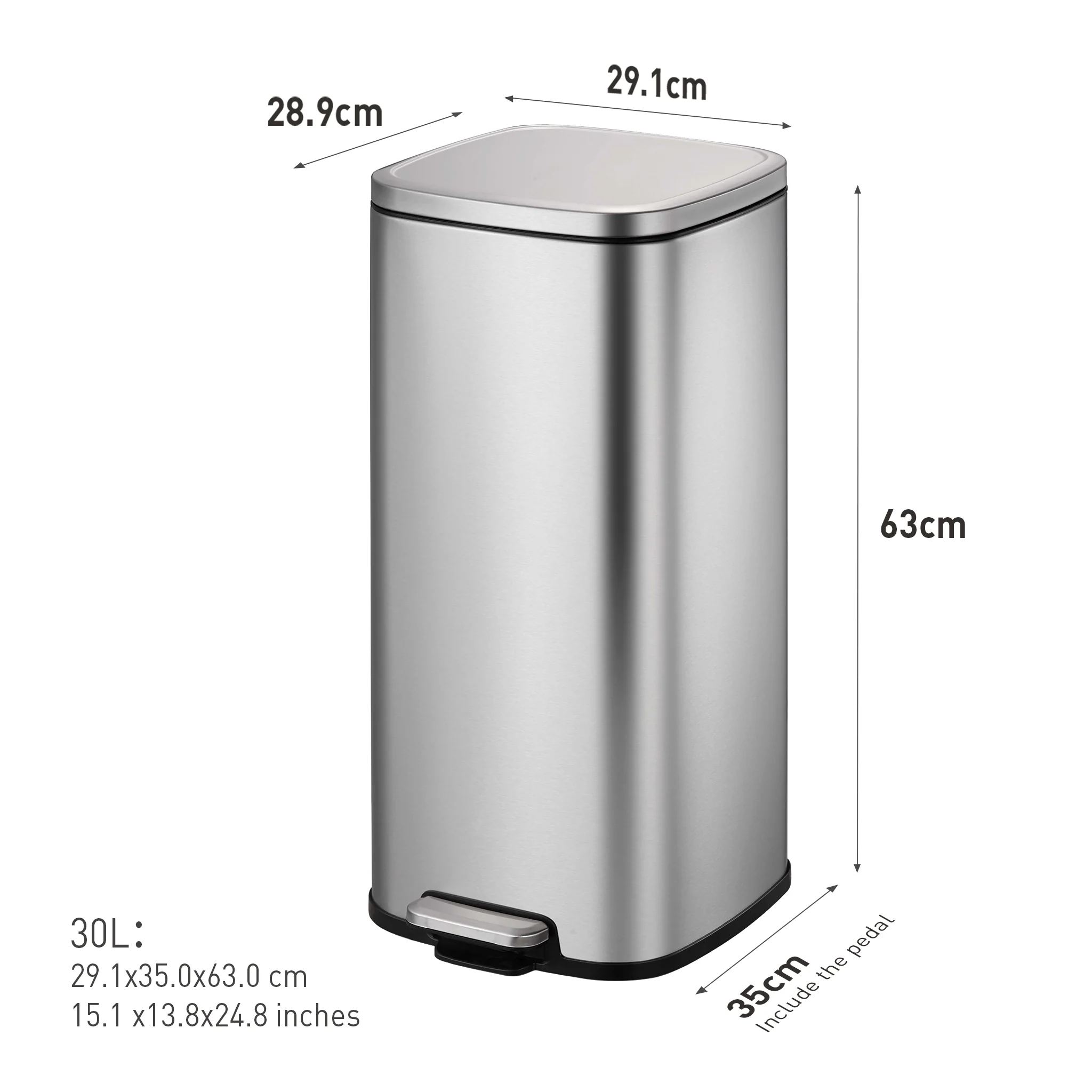 Stella Pedal Bin 30L - Image 3