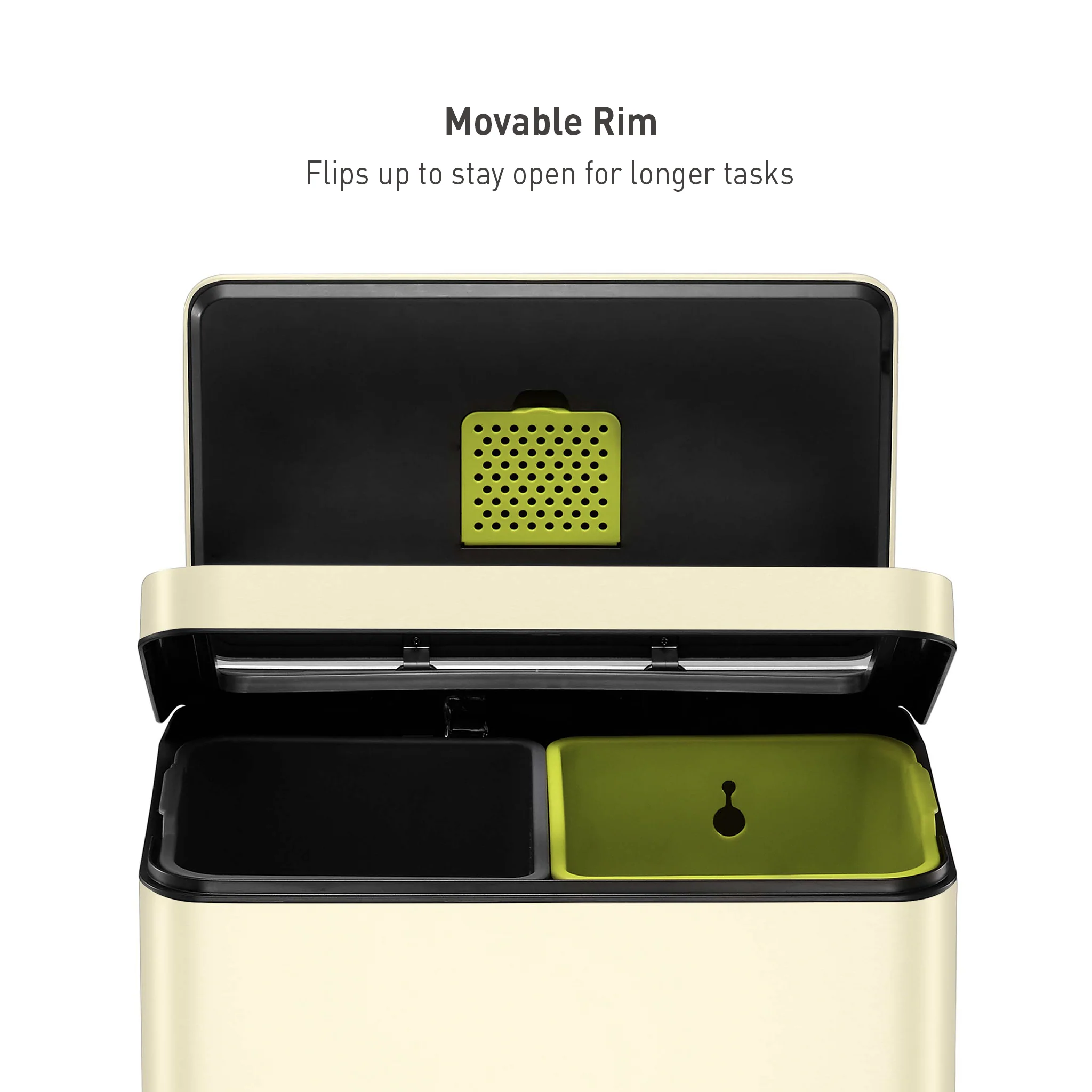 X Cube Recycling Pedal Bin 20L+20L - Image 17