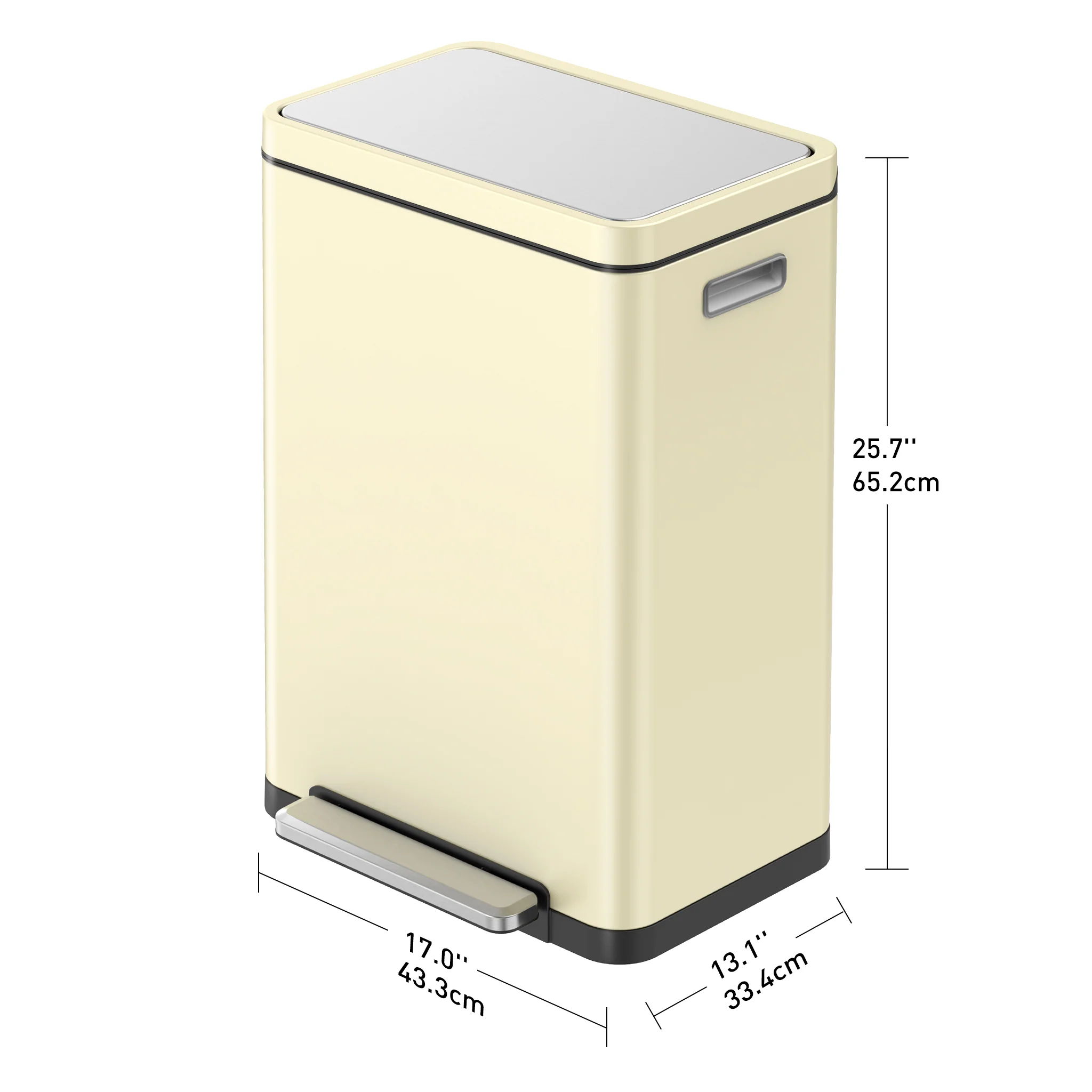 X Cube Recycling Pedal Bin 20L+20L - Image 18