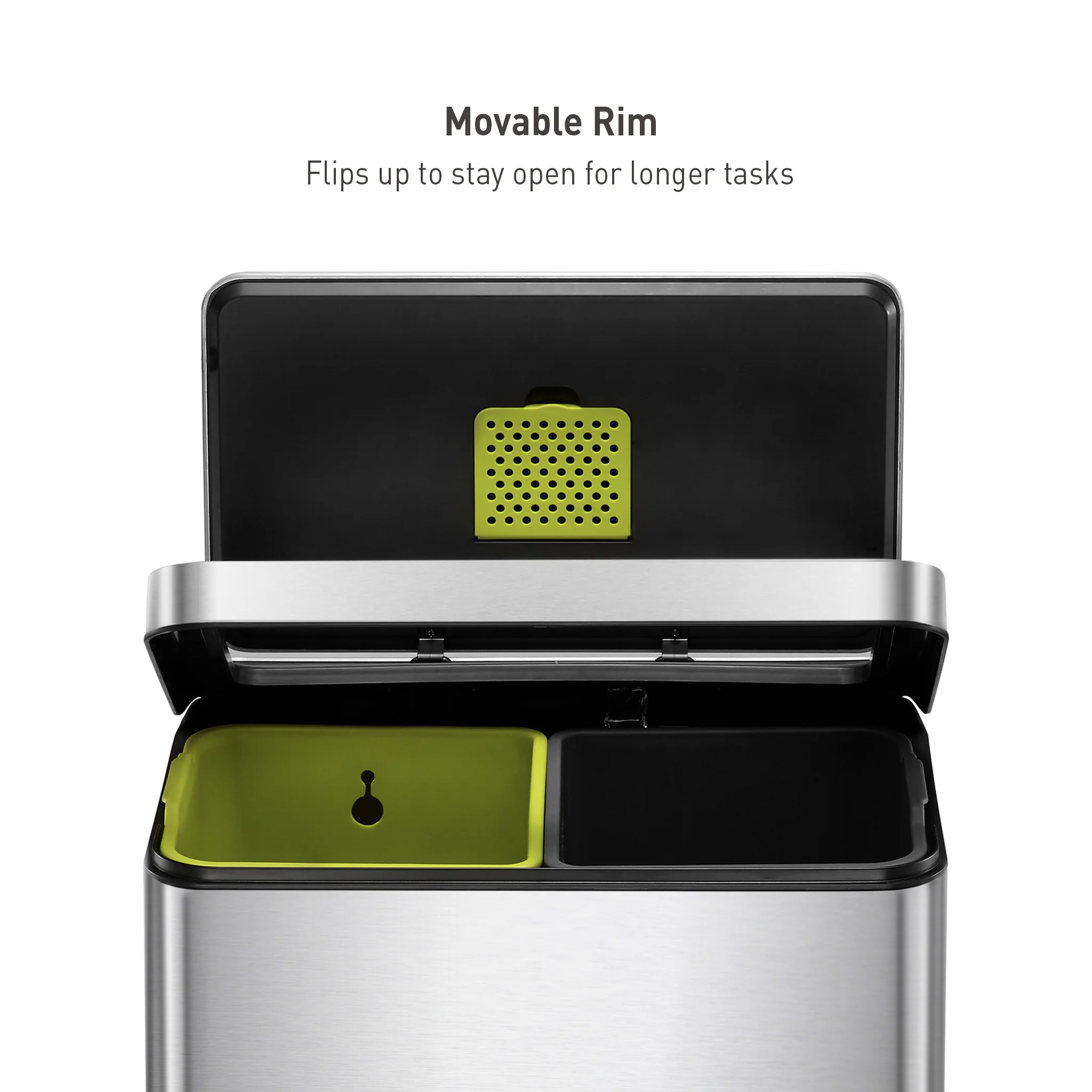 X Cube Recycling Pedal Bin 20L+20L - Image 6