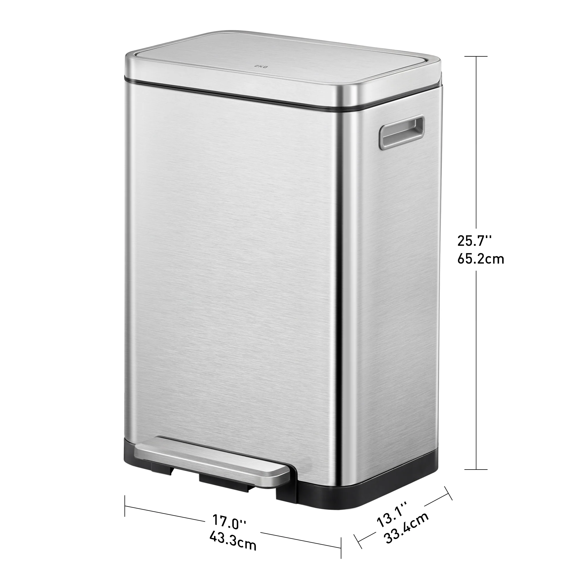 X Cube Recycling Pedal Bin 20L+20L - Image 8